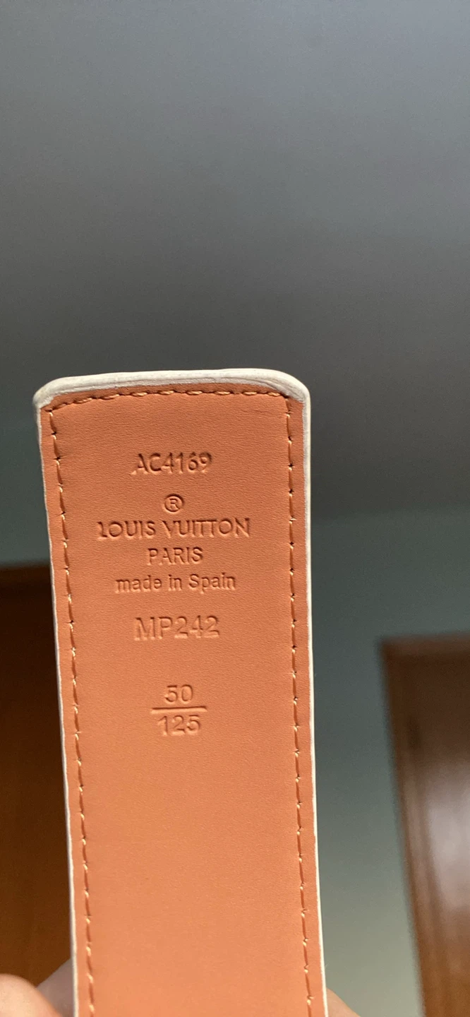 Louis Vuitton White Belt Size 50/125 - photo 3