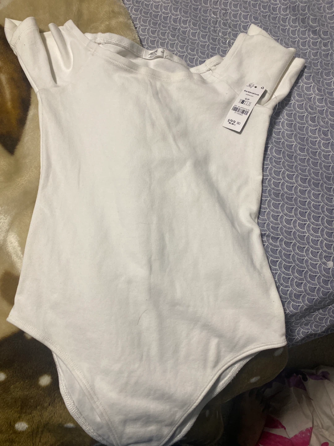 Ardene White Bodysuit - Size S/P - New with Tags!