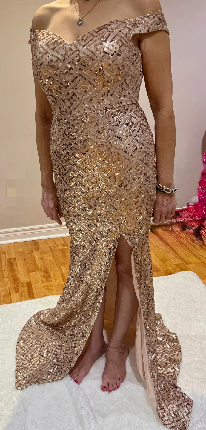 Fashion Nova Sequin Maxi Dress - Size L - photo 3