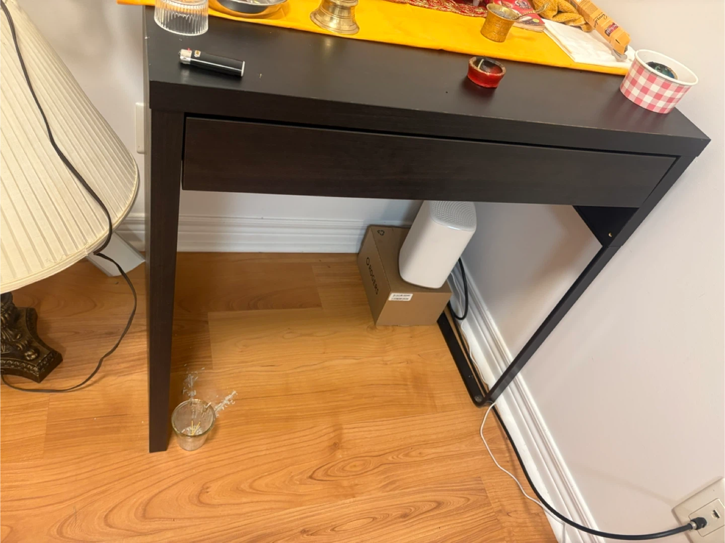 IKEA Desk with Drawer - Black
