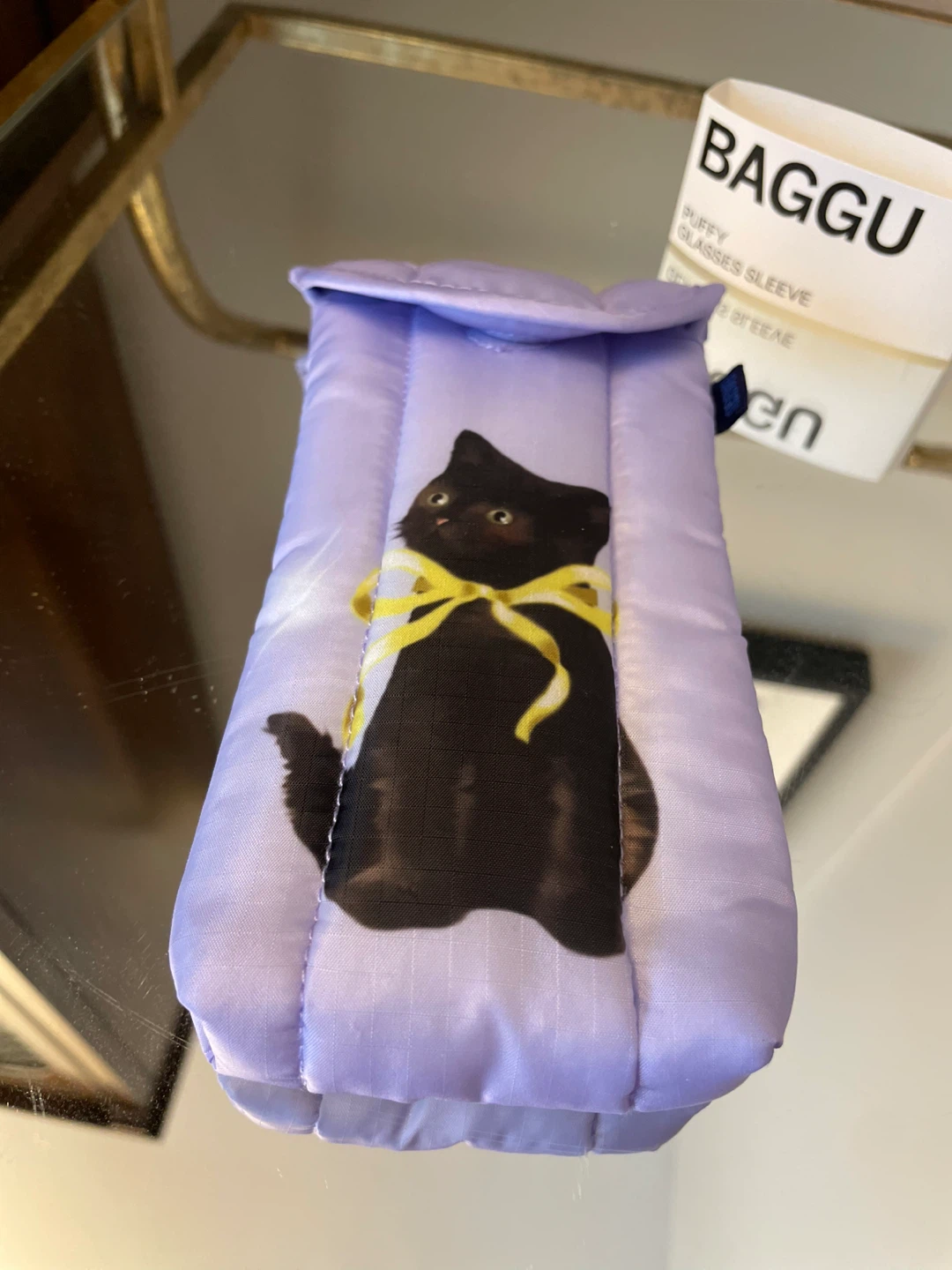BAGGU Puffy Glasses Sleeve Fancy Cats NEW
