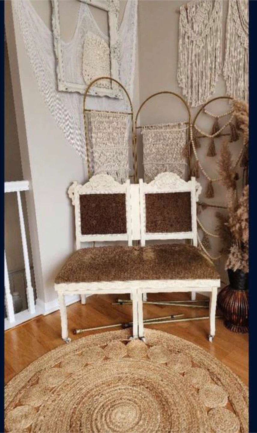 Shabby Chic Antique Style Bench - photo 2