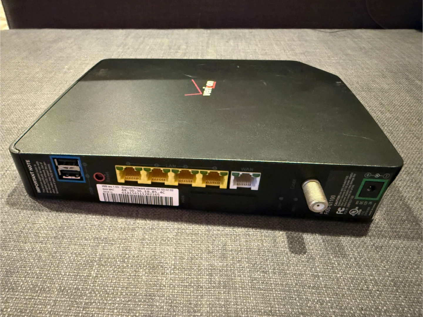 Verizon Fios Router - photo 2