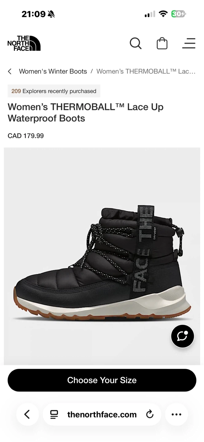 (NEW)The North Face Women's THERMOBALL Lace Up Waterproof Boots - photo 3
