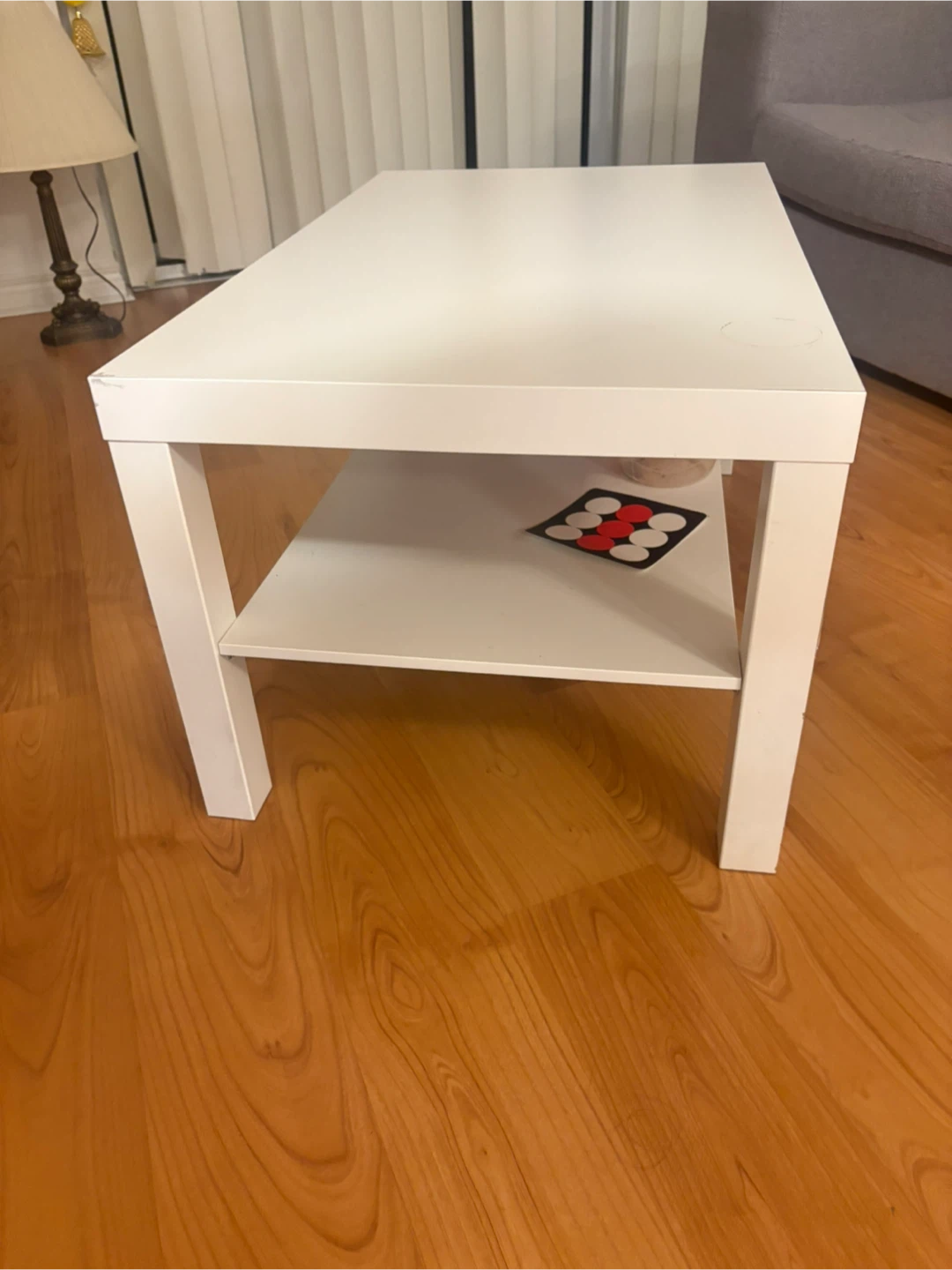 White Coffee Table with Shelf