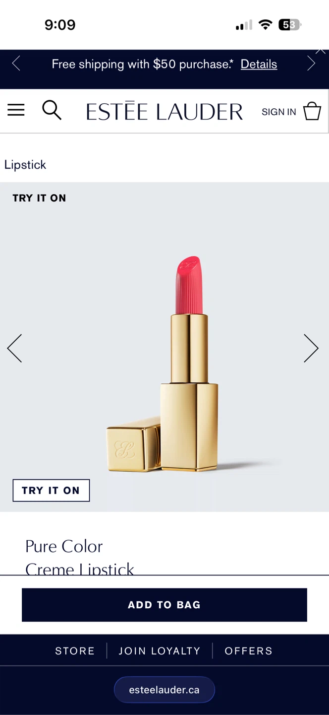 Estee Lauder Pure Color Creme Lipstick