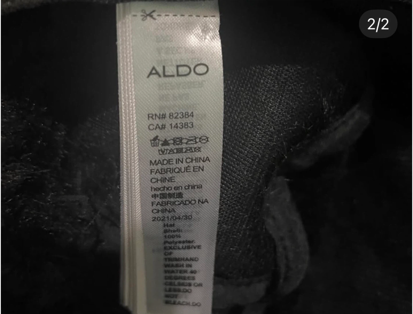 ALDO Black Faux Fur Hat - photo 2