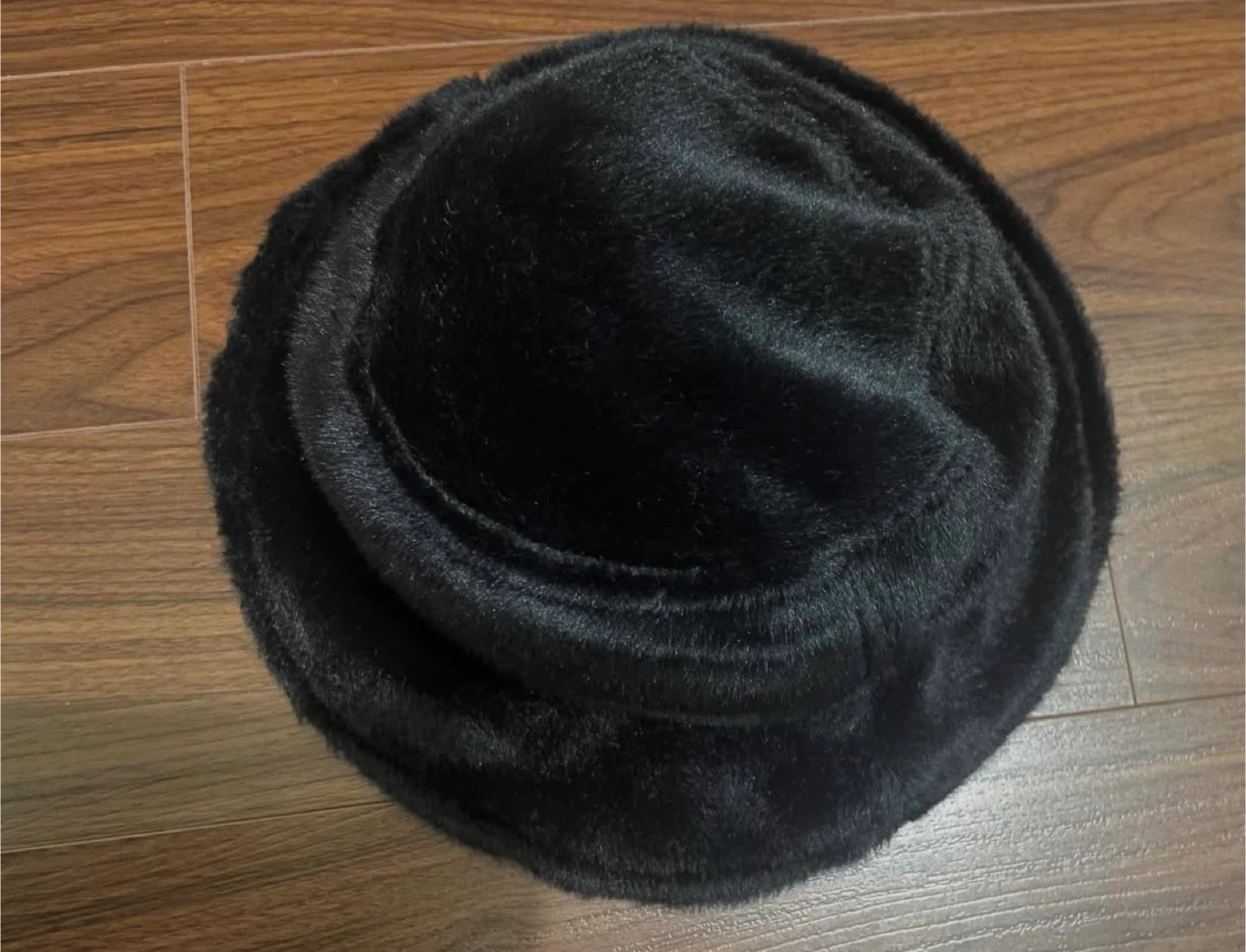 ALDO Black Faux Fur Hat