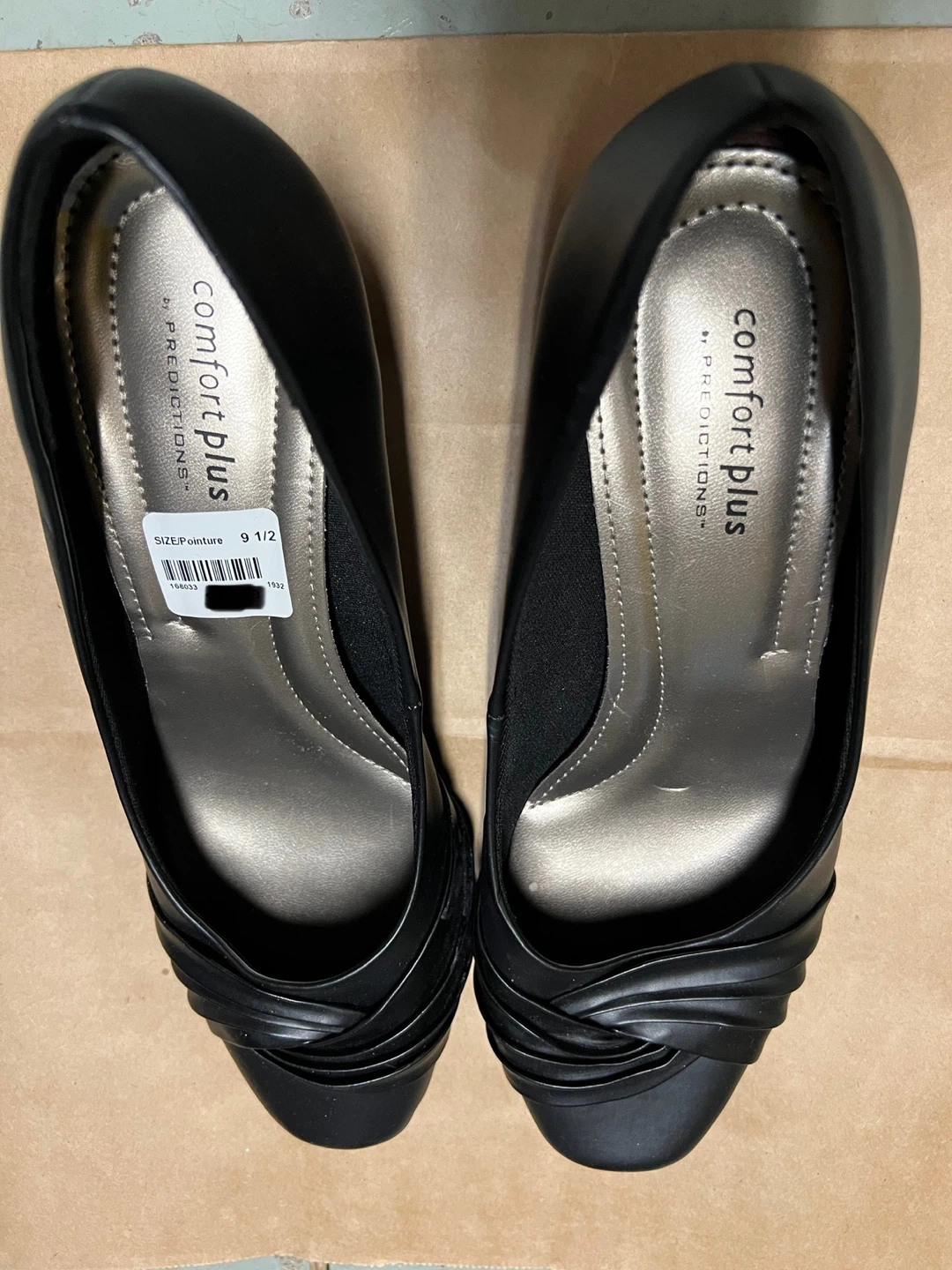 Comfort Plus by Predictions Black Heels - Size 9.5