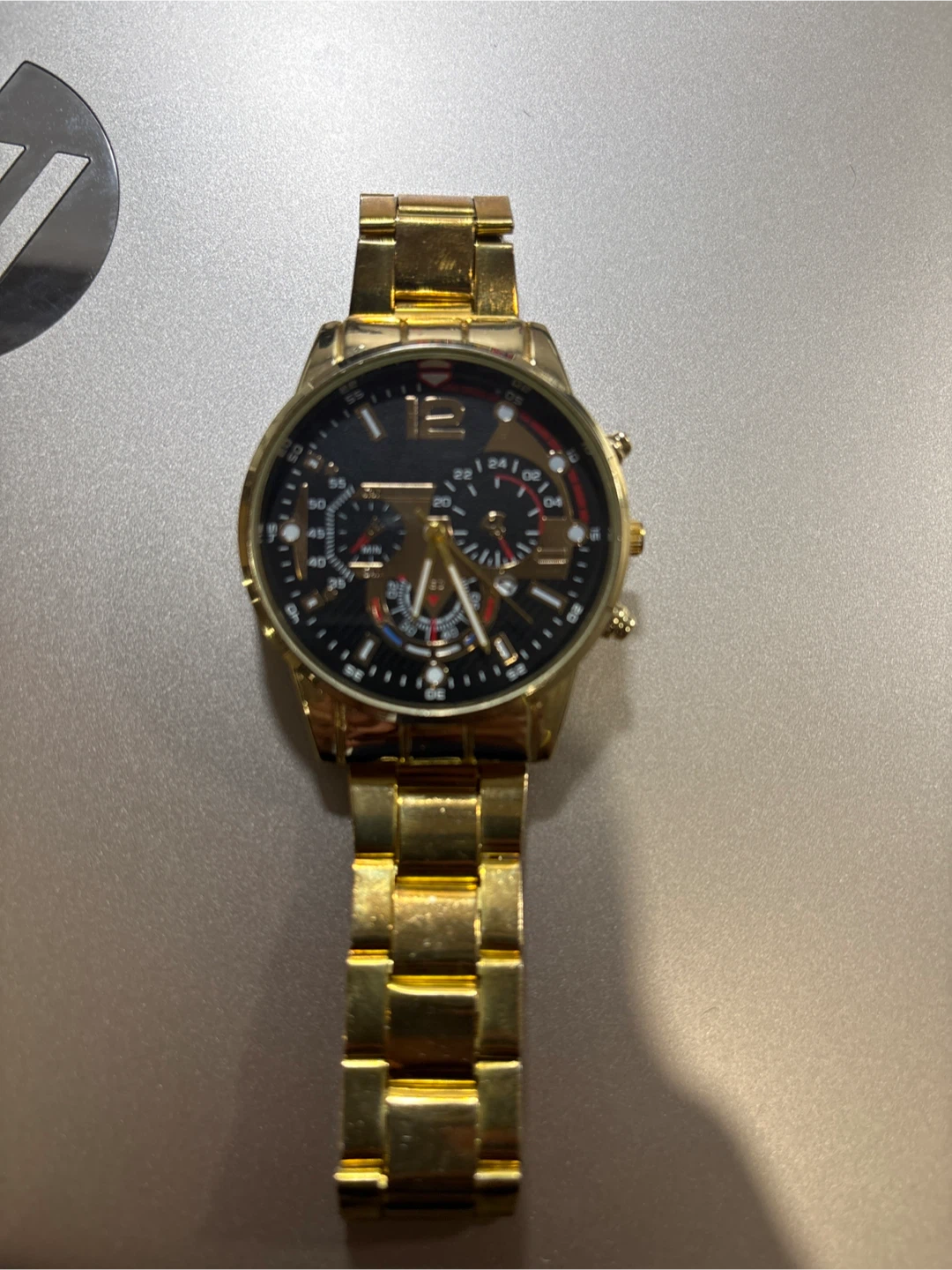 Gold-Tone Fashion Watch
