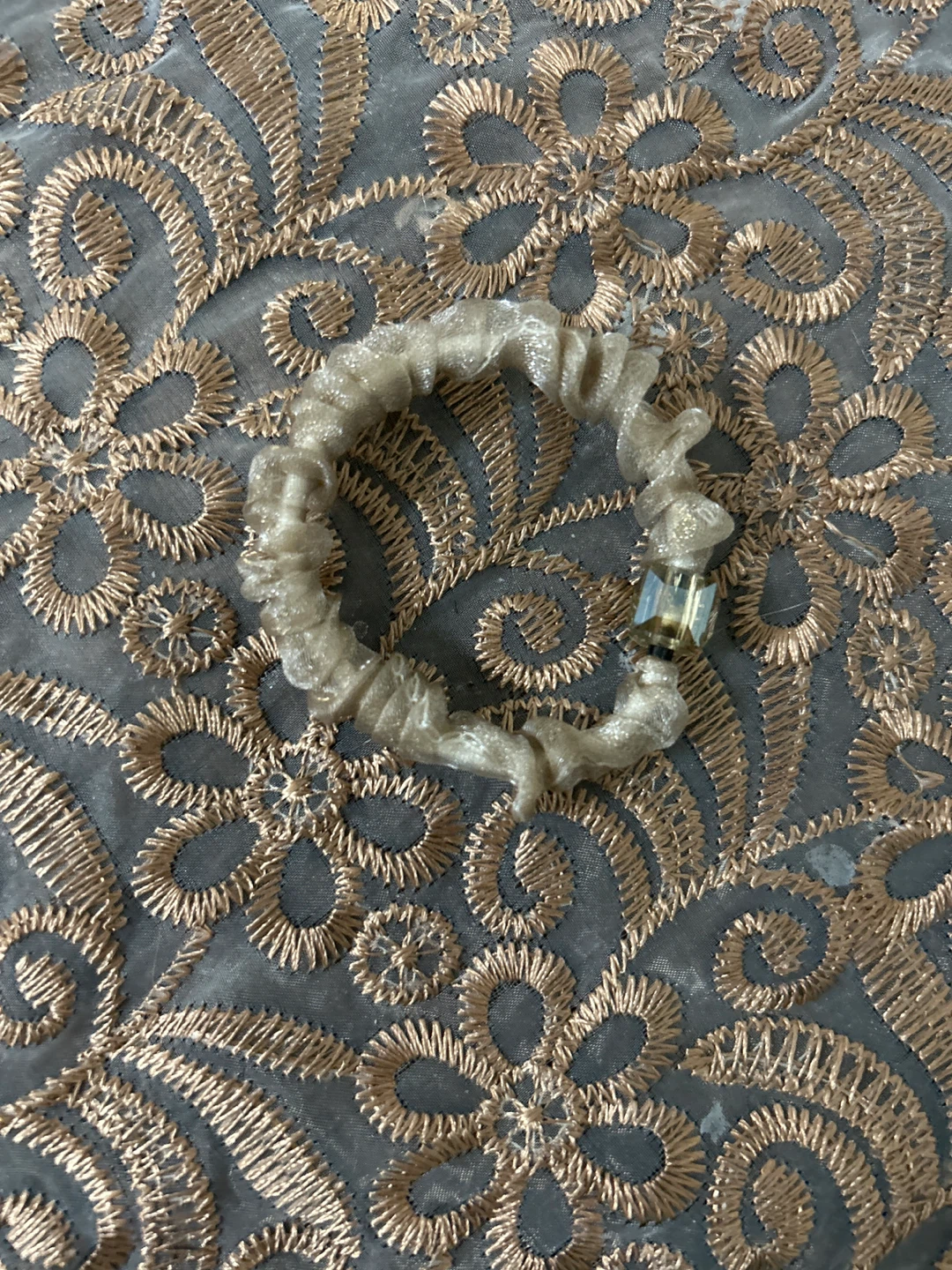Hair Tie with Decorative Bead