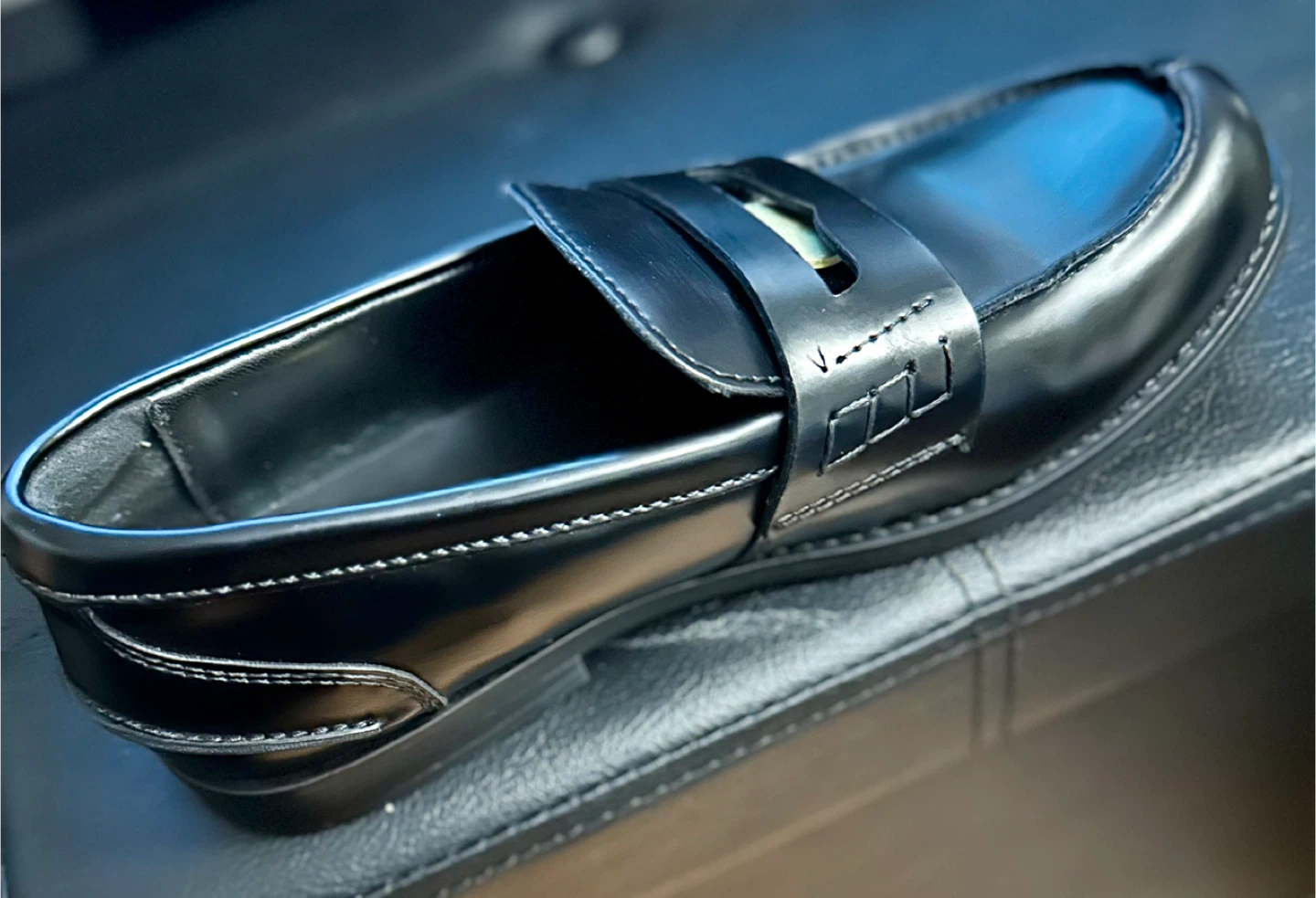 Black Leather Loafers - photo 5