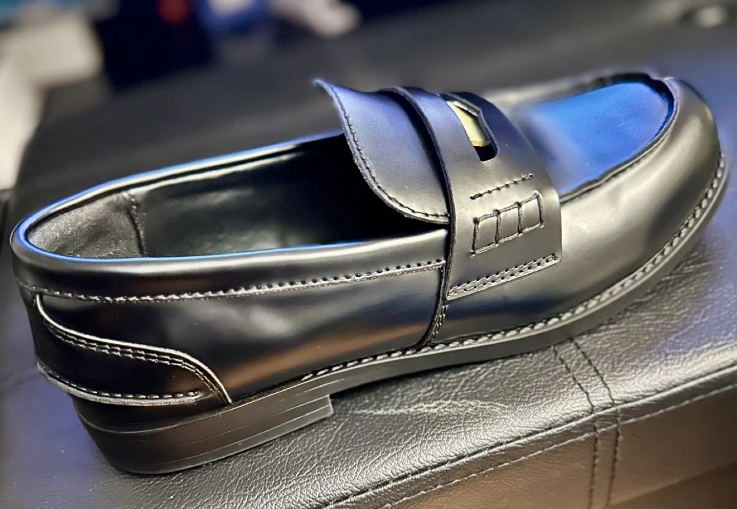 Black Leather Loafers - photo 3