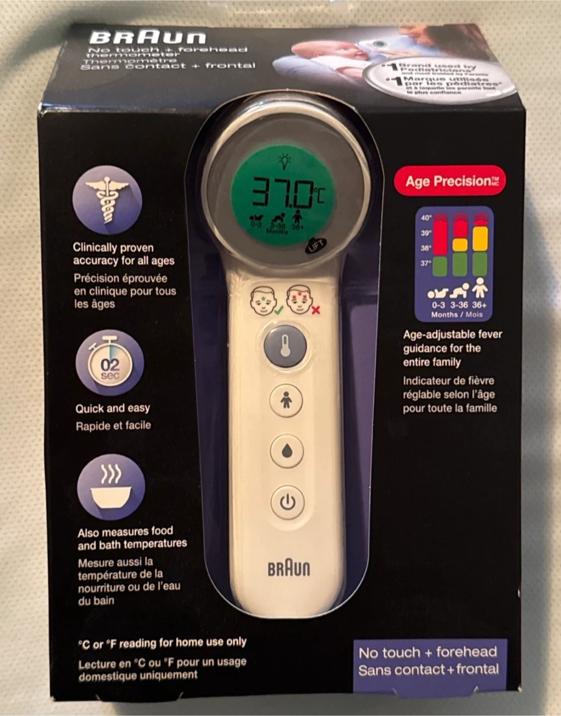 Braun No Touch + Forehead Thermometer - New in Box!