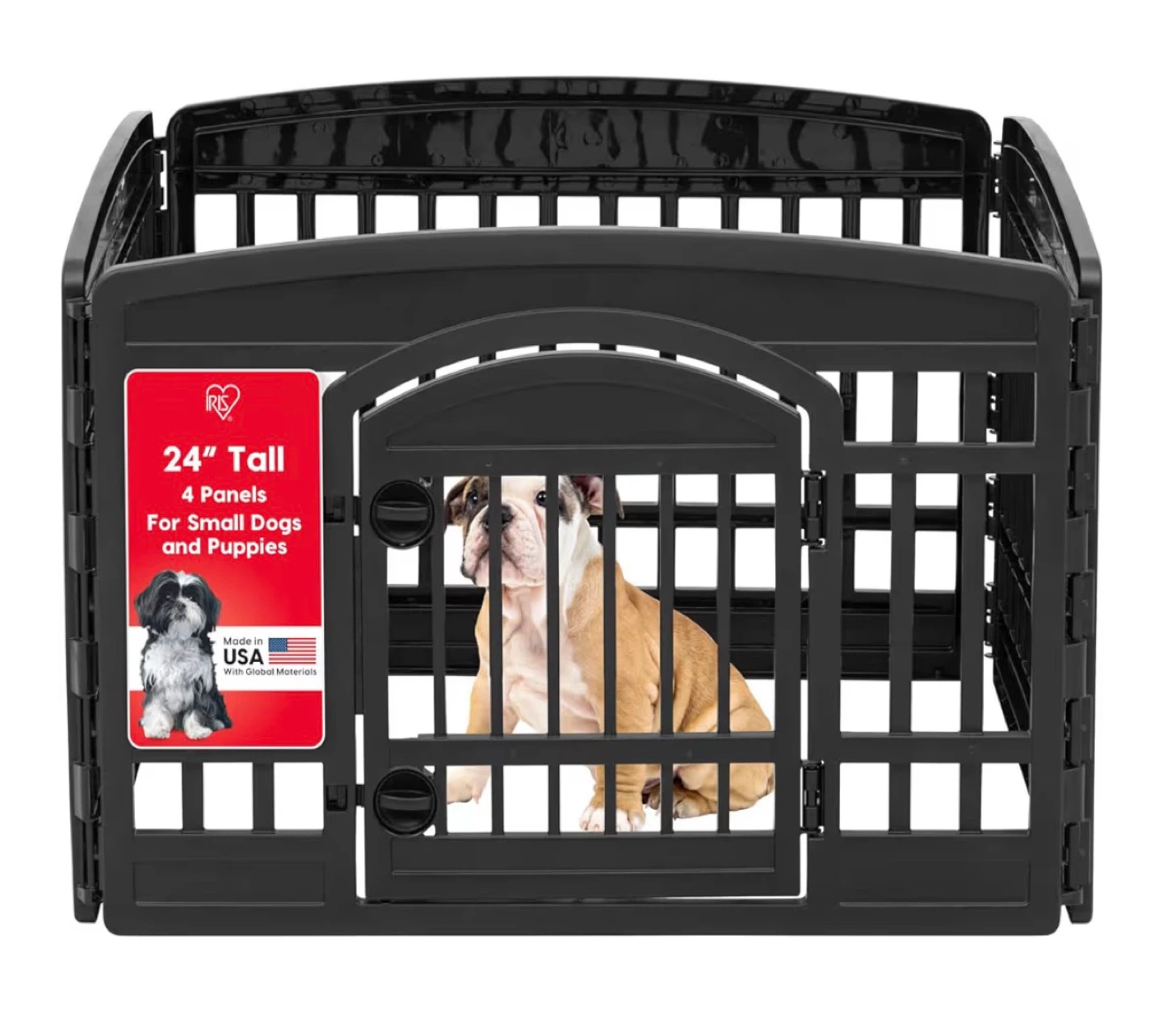 IRIS 24" Black Dog Playpen - Small Dogs/Puppies - photo 2