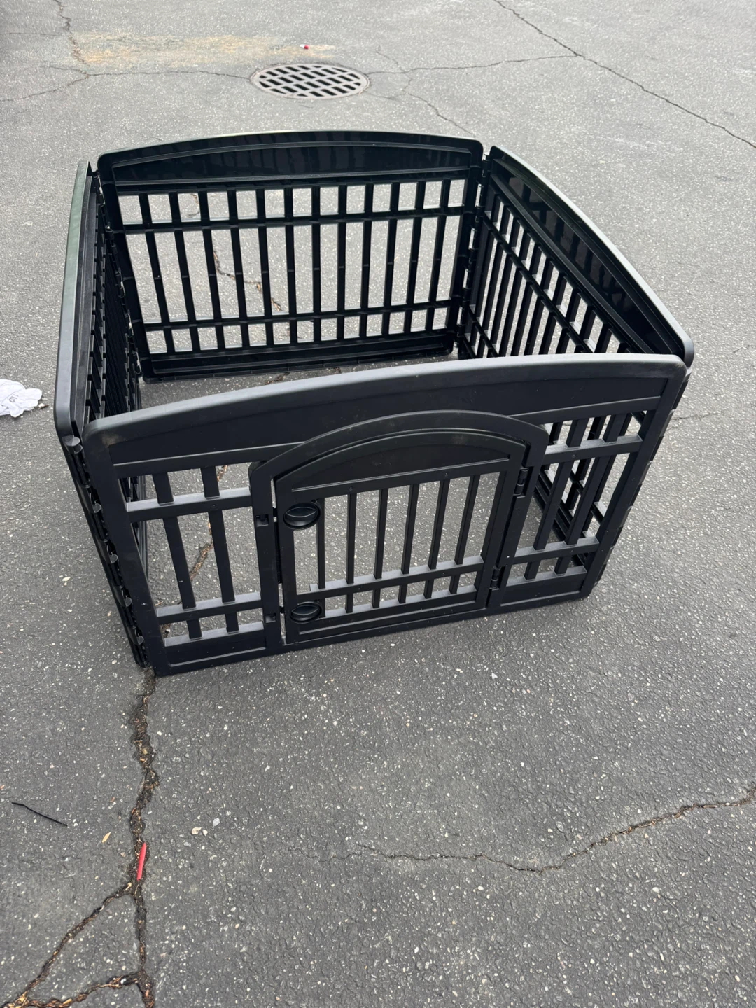 IRIS 24" Black Dog Playpen - Small Dogs/Puppies