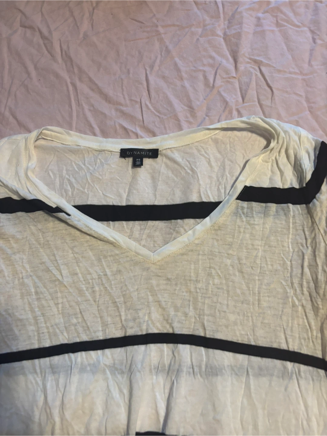 Dynamite Striped T-Shirt - Size small - photo 2