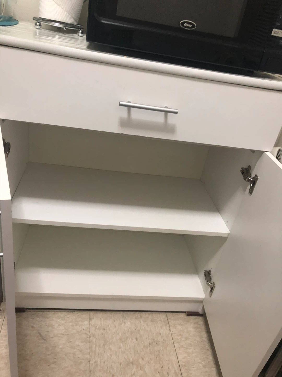 1 White Storage Cabinet - photo 2