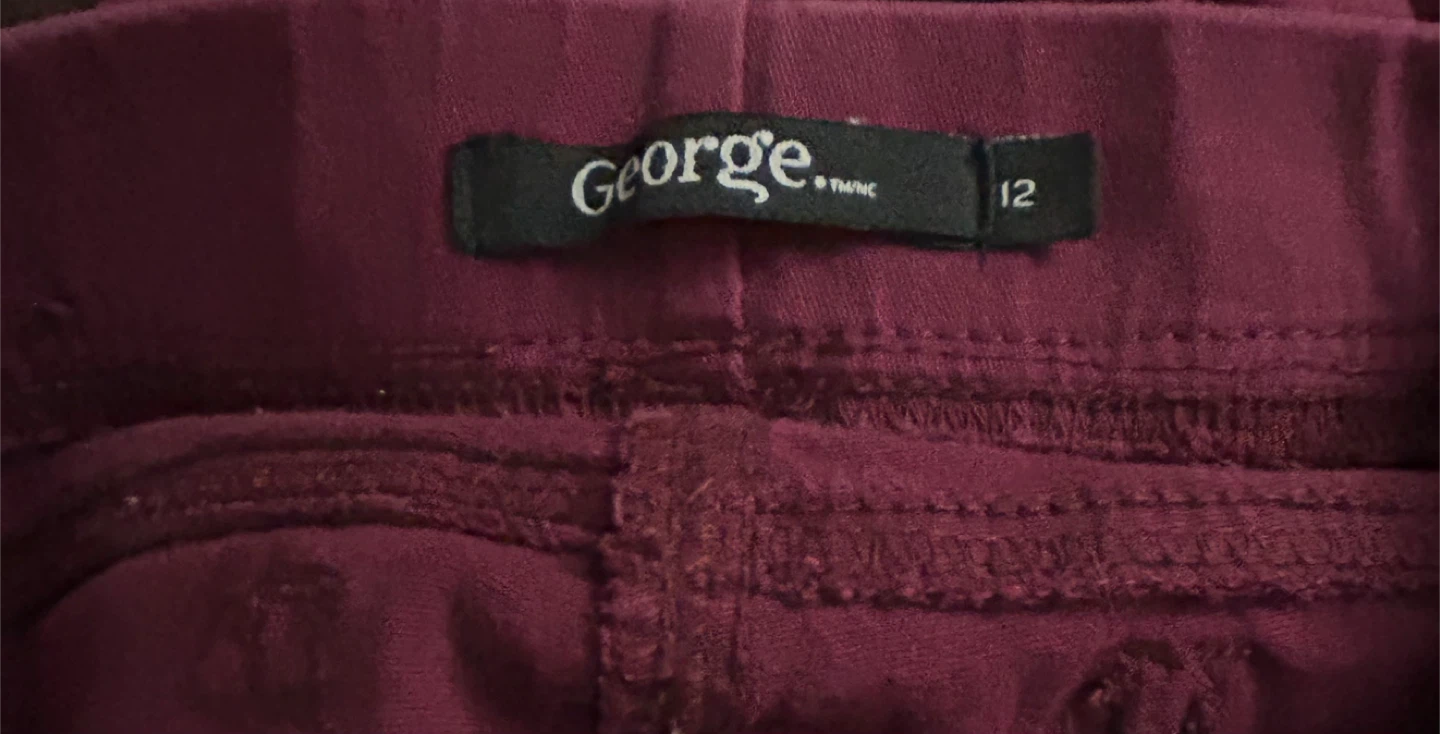 Burgandy Pants Girls size 12 - photo 3
