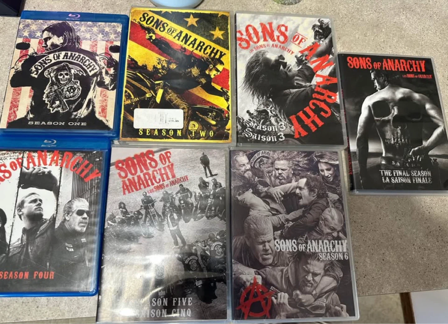 SOA Sons of Anarchy Complete Seasons