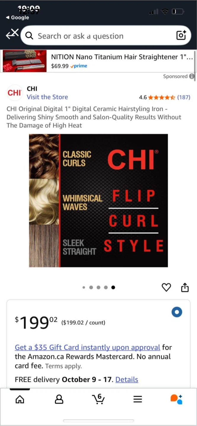 Fer Plat CHI Original 1" Céramique Digital Neuf - photo 4