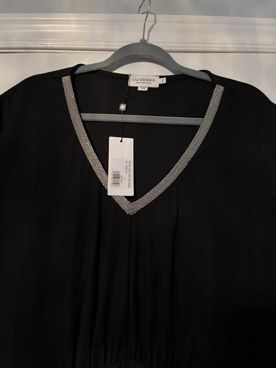 Lili Sidonio Black Dress - Size L - New with Tags! - photo 2