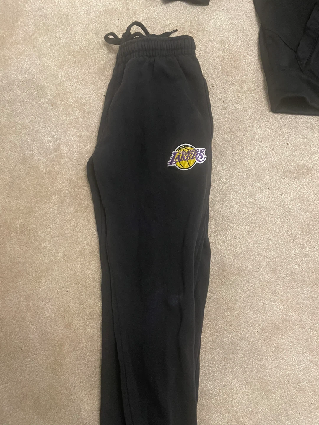 Cheap black sweats and zip up