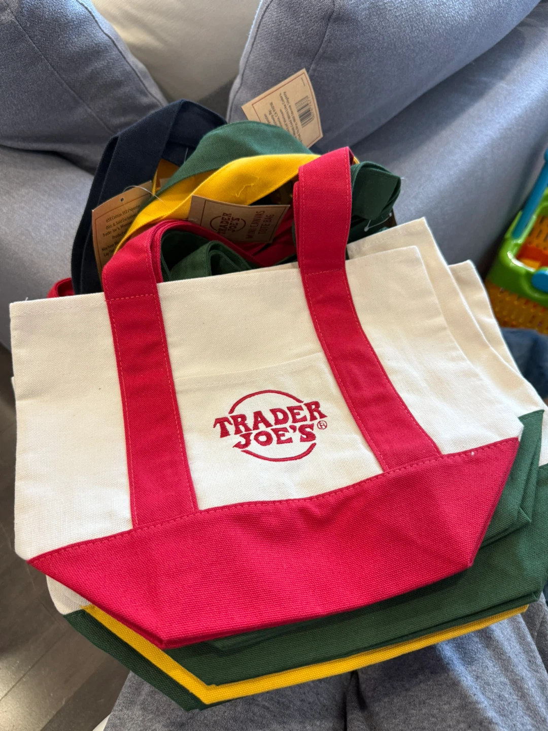 Trader Joe's Mini Canvas Tote Bag