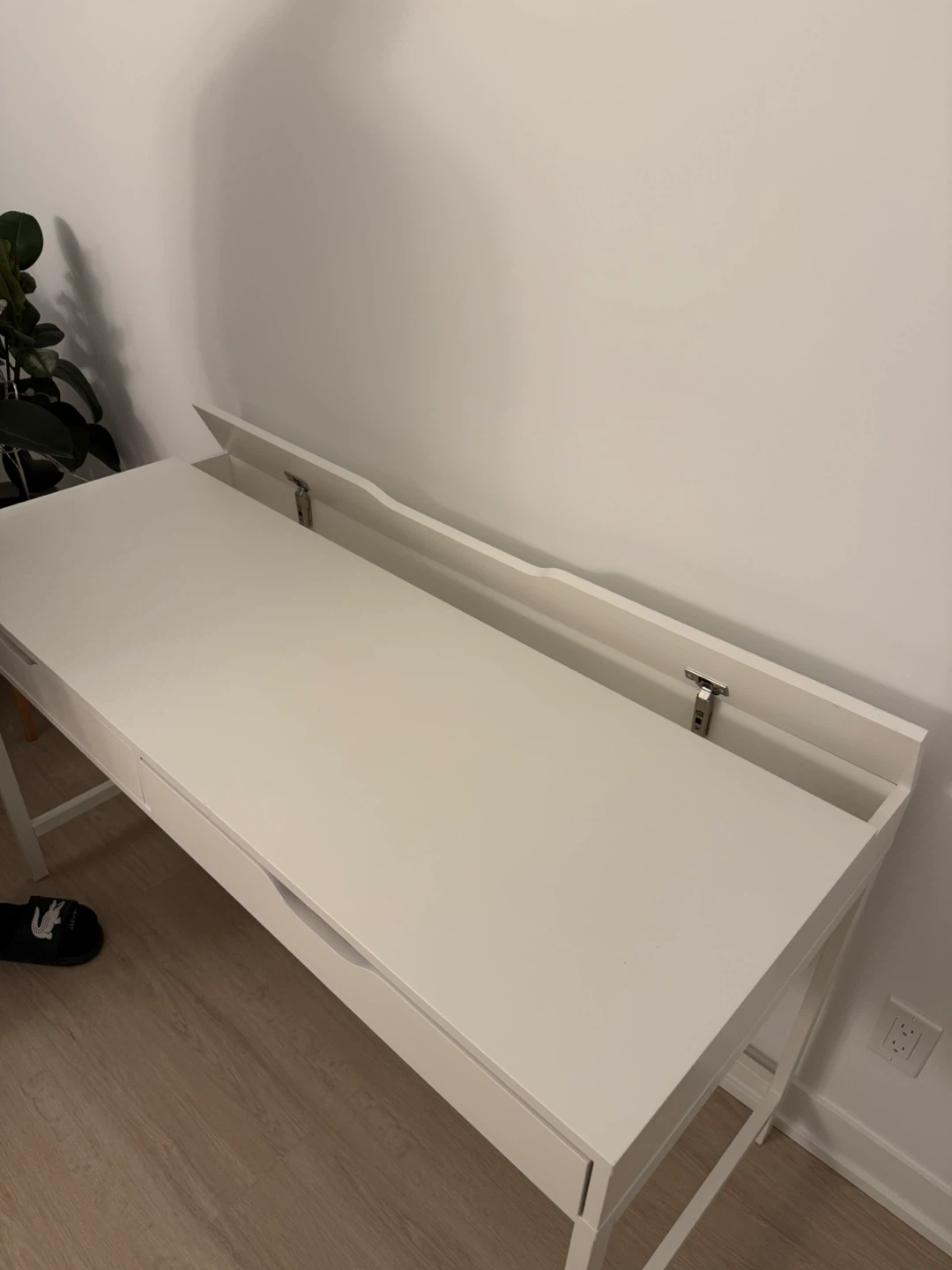 White IKEA Desk with complimentary Office Cabinet - photo 2