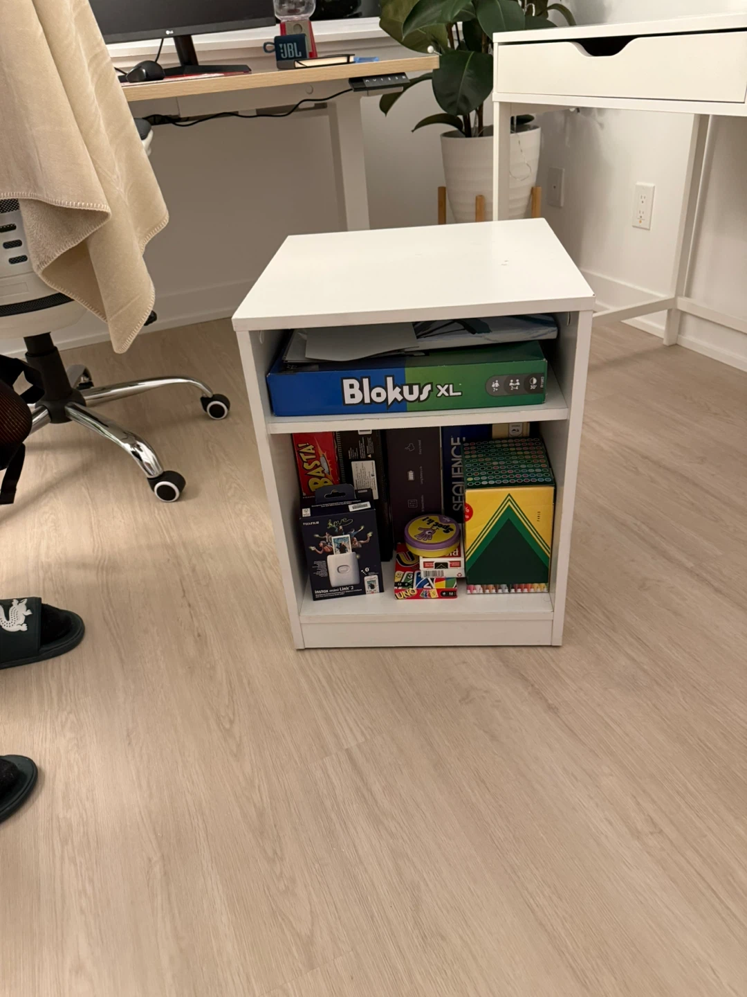 White IKEA Desk with complimentary Office Cabinet - photo 5