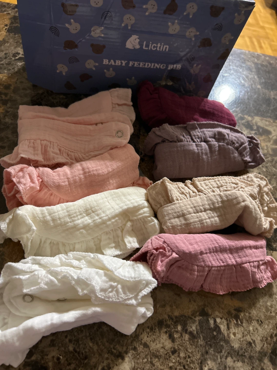 NEW-Lictin cotton Baby Feeding Bibs - 8 Pack - photo 4