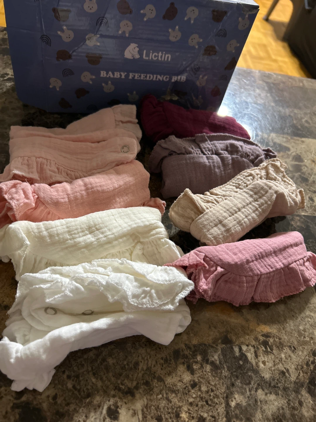 NEW-Lictin cotton Baby Feeding Bibs - 8 Pack - photo 5