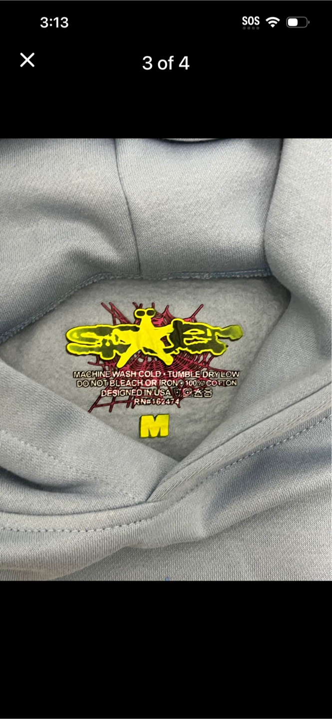 Sp5der Hoodie - Light Blue - photo 2