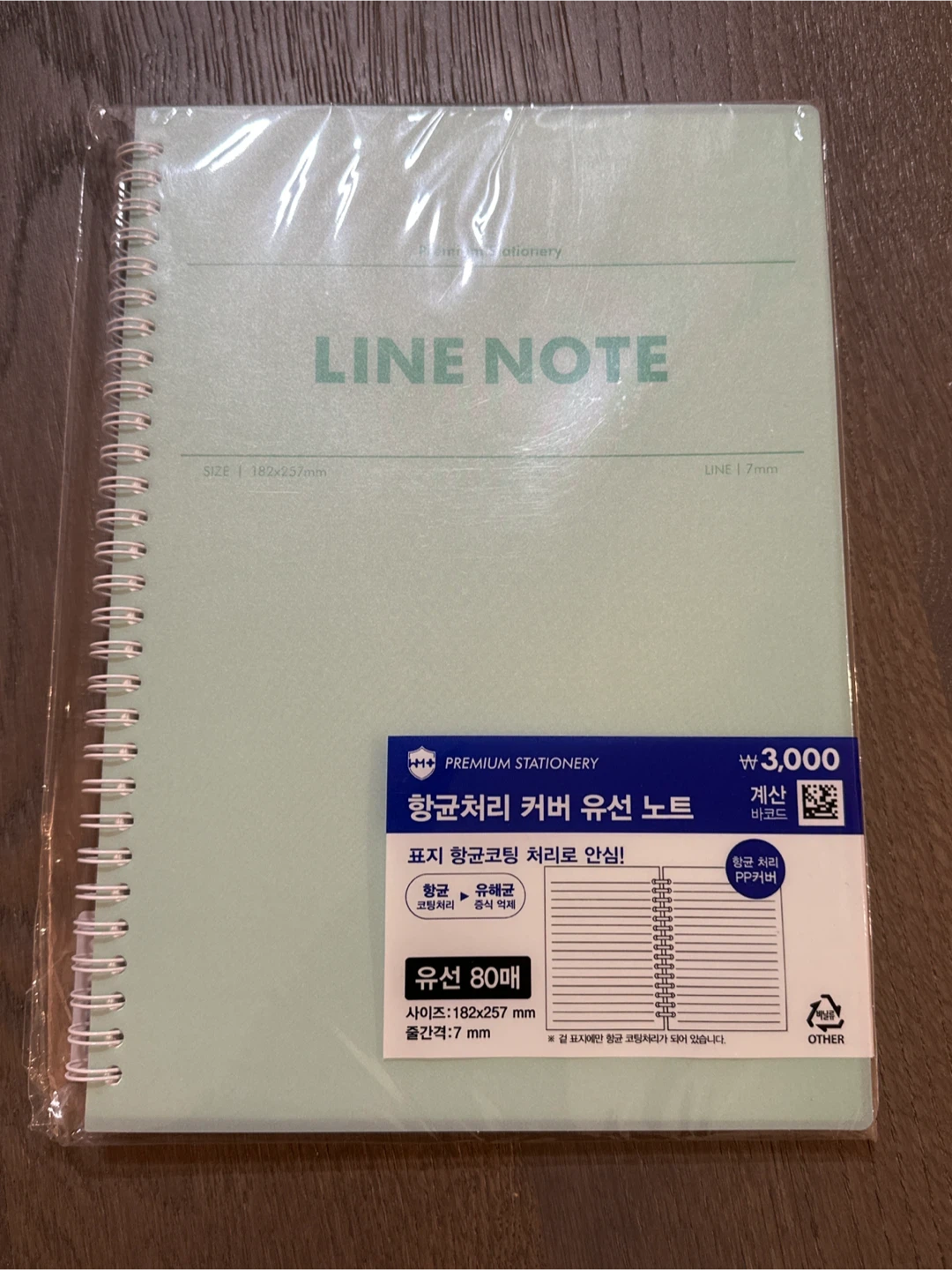 (New) Korean Mint Line Note 💚