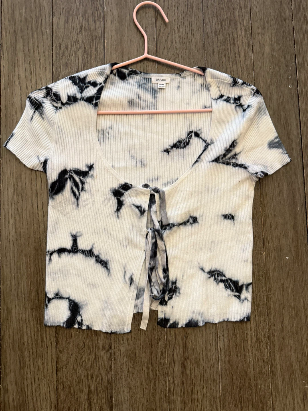 Garage Tie-Front Top - Size XS