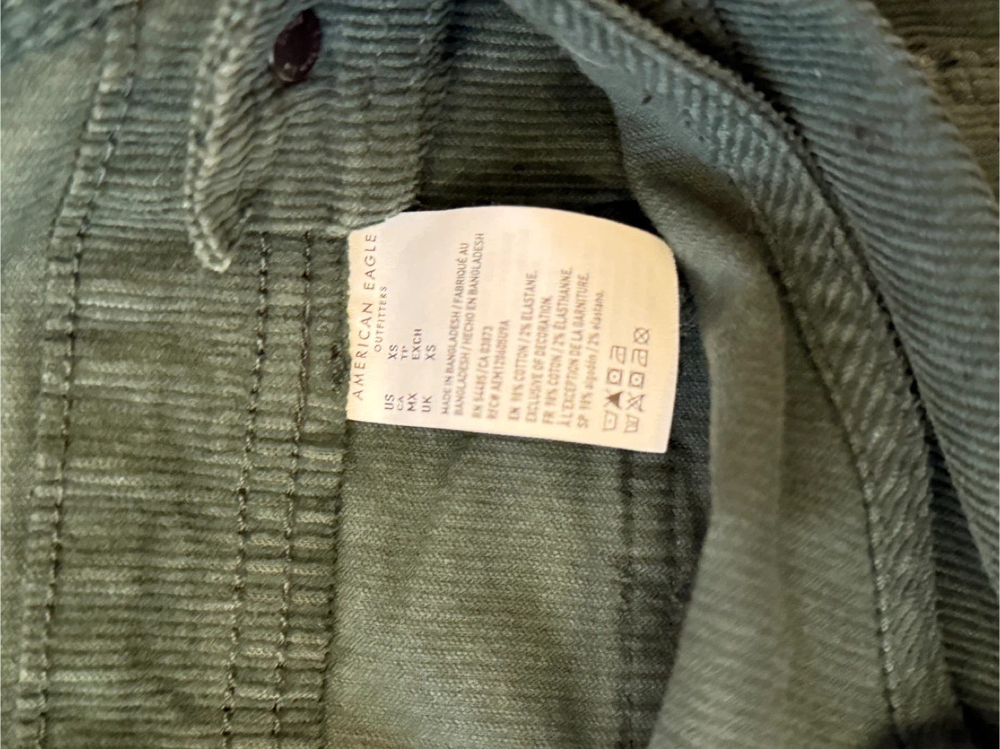 American Eagle Corduroy Overalls - XS - photo 3