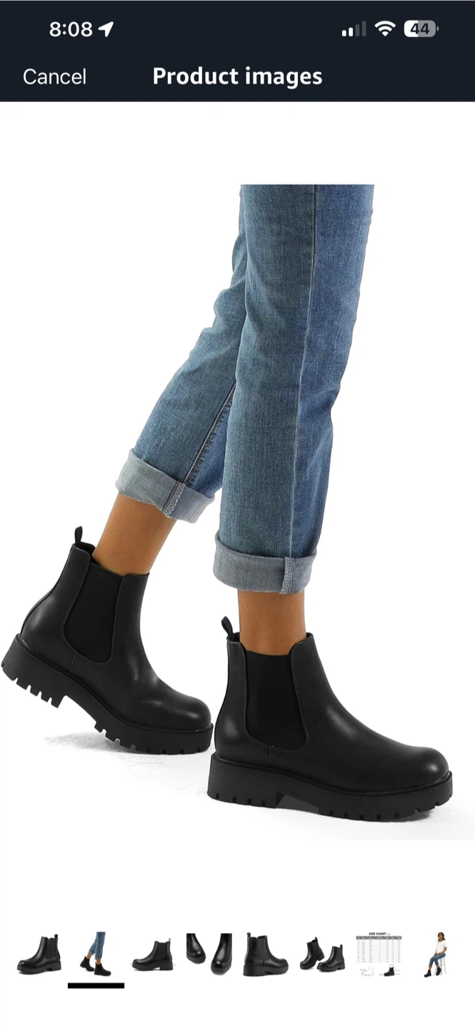 Steve Madden Black Leather Chelsea Boots - Size 7 - photo 5