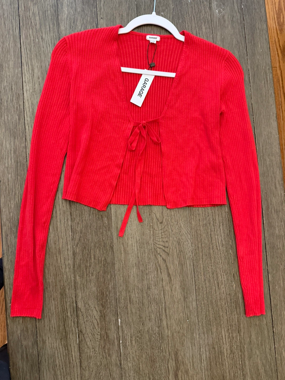 Garage Red Cardigan - Size XS