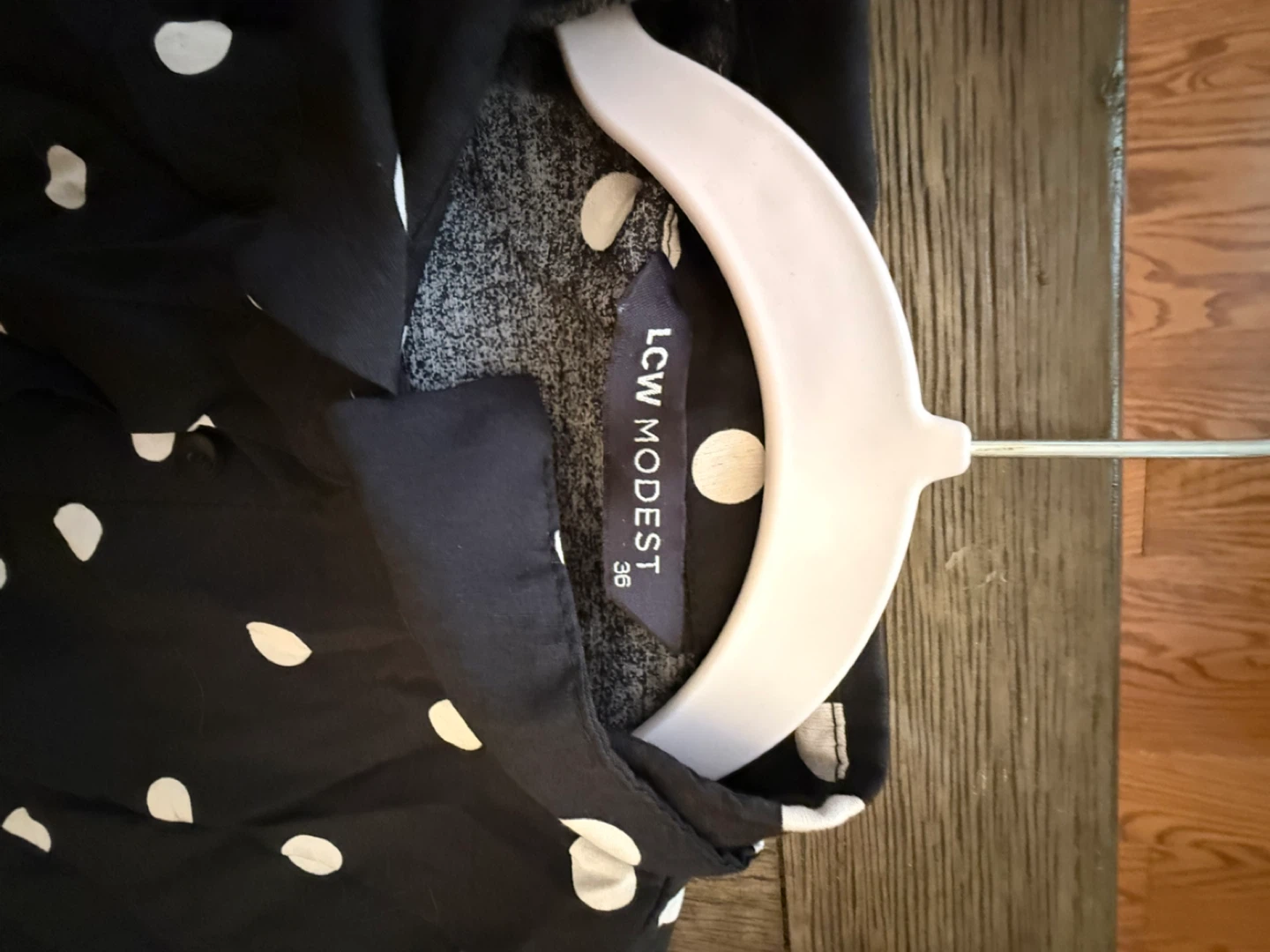 LCW Modest Polka Dot Dress - Size 36 - photo 3
