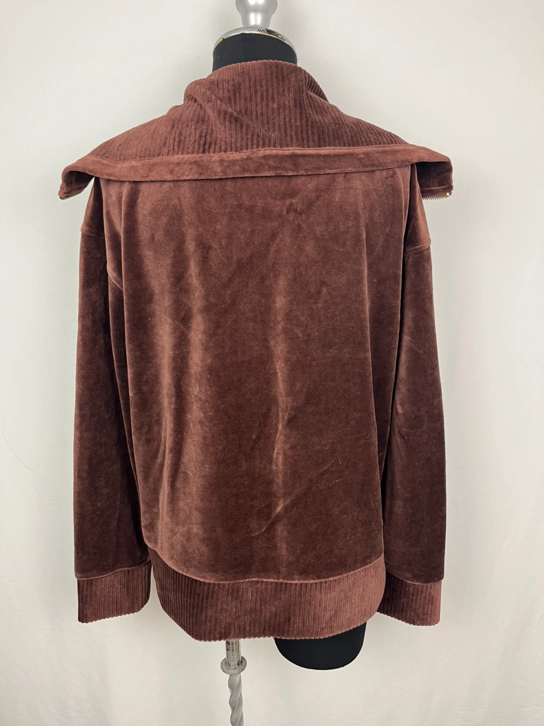 Jones New York Sport Brown Velour Jacket - Size S - photo 2