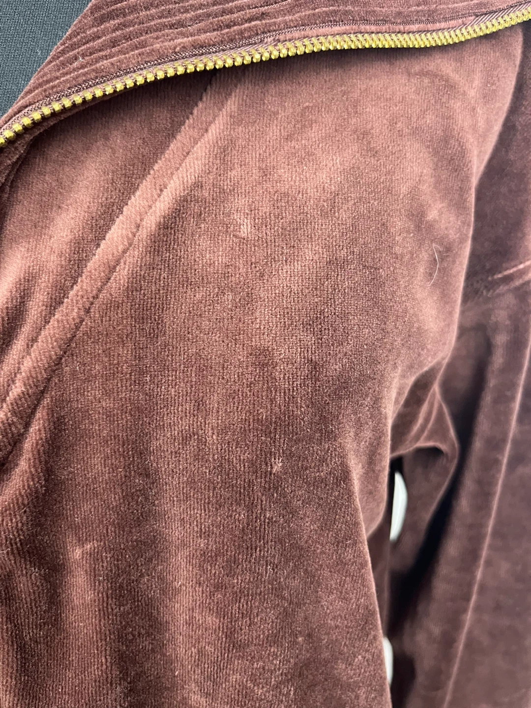 Jones New York Sport Brown Velour Jacket - Size S - photo 3