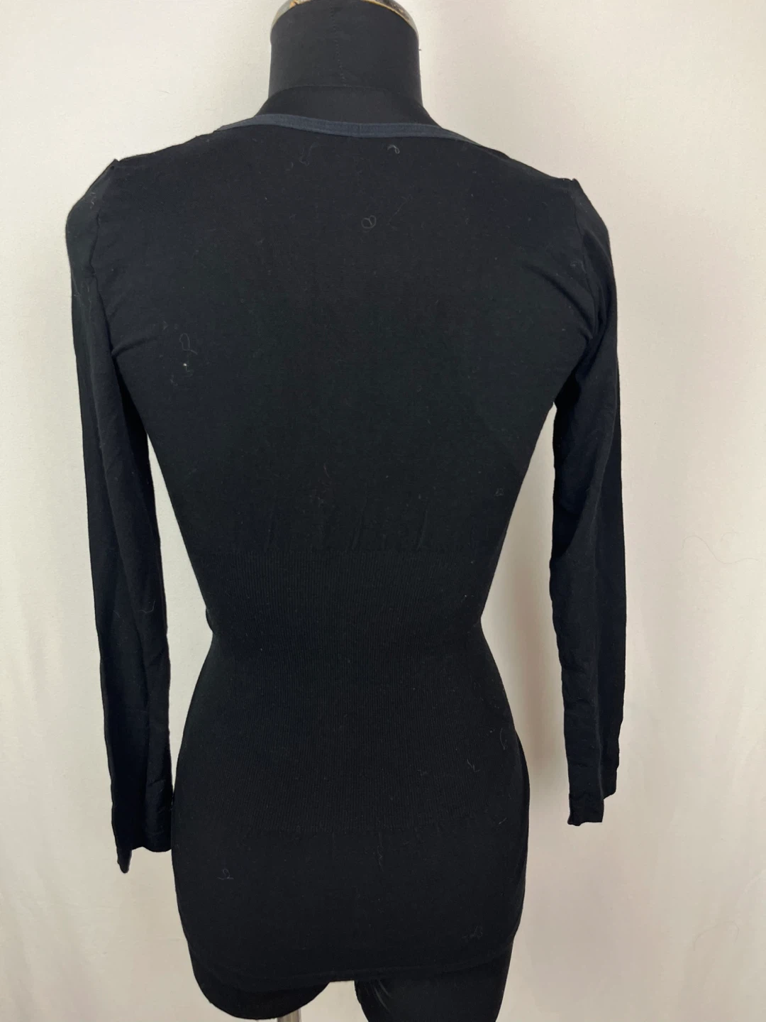 Black Long Sleeve Top Size S - photo 2