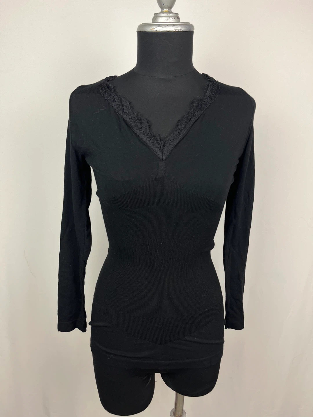 Black Long Sleeve Top Size S