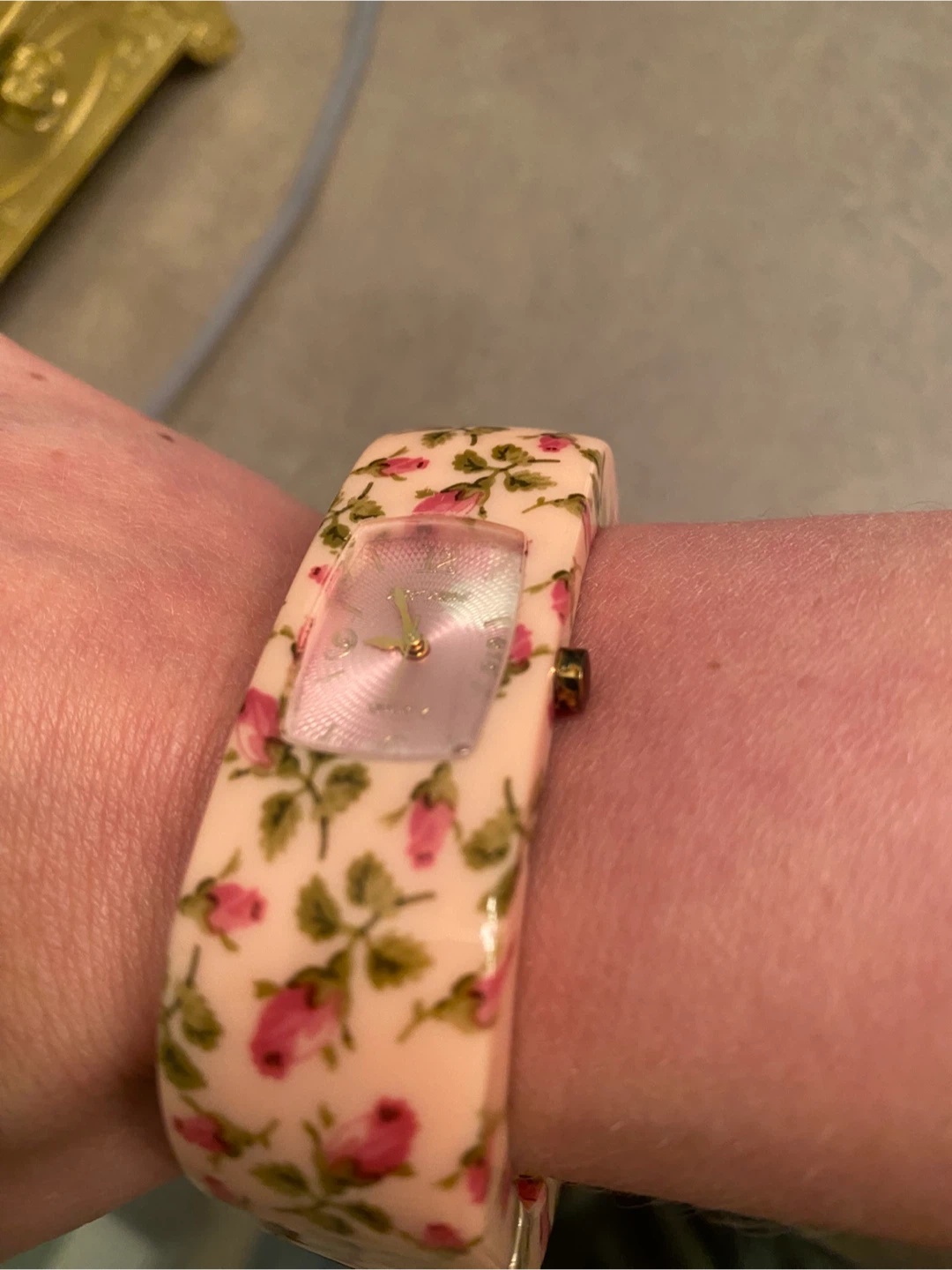 Betsey Johnson Floral Bangle Watch - photo 2