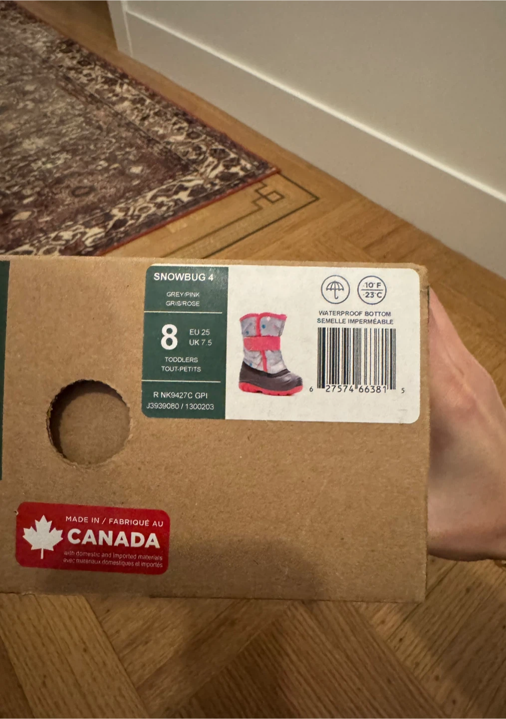 Kamik Snowbug 4 Toddler Winter Boots - Size 8