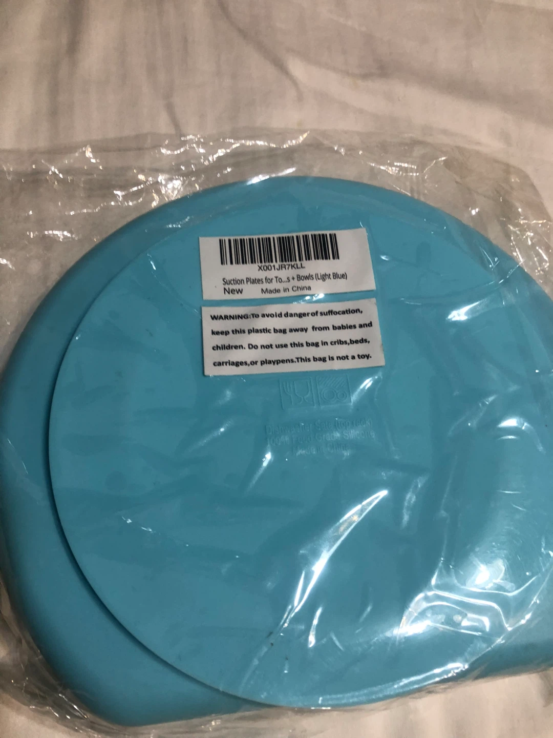 New Silicone Suction Plate - Light Blue - photo 4
