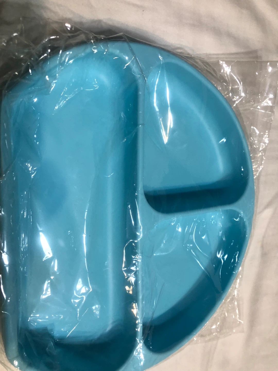 New Silicone Suction Plate - Light Blue - photo 3