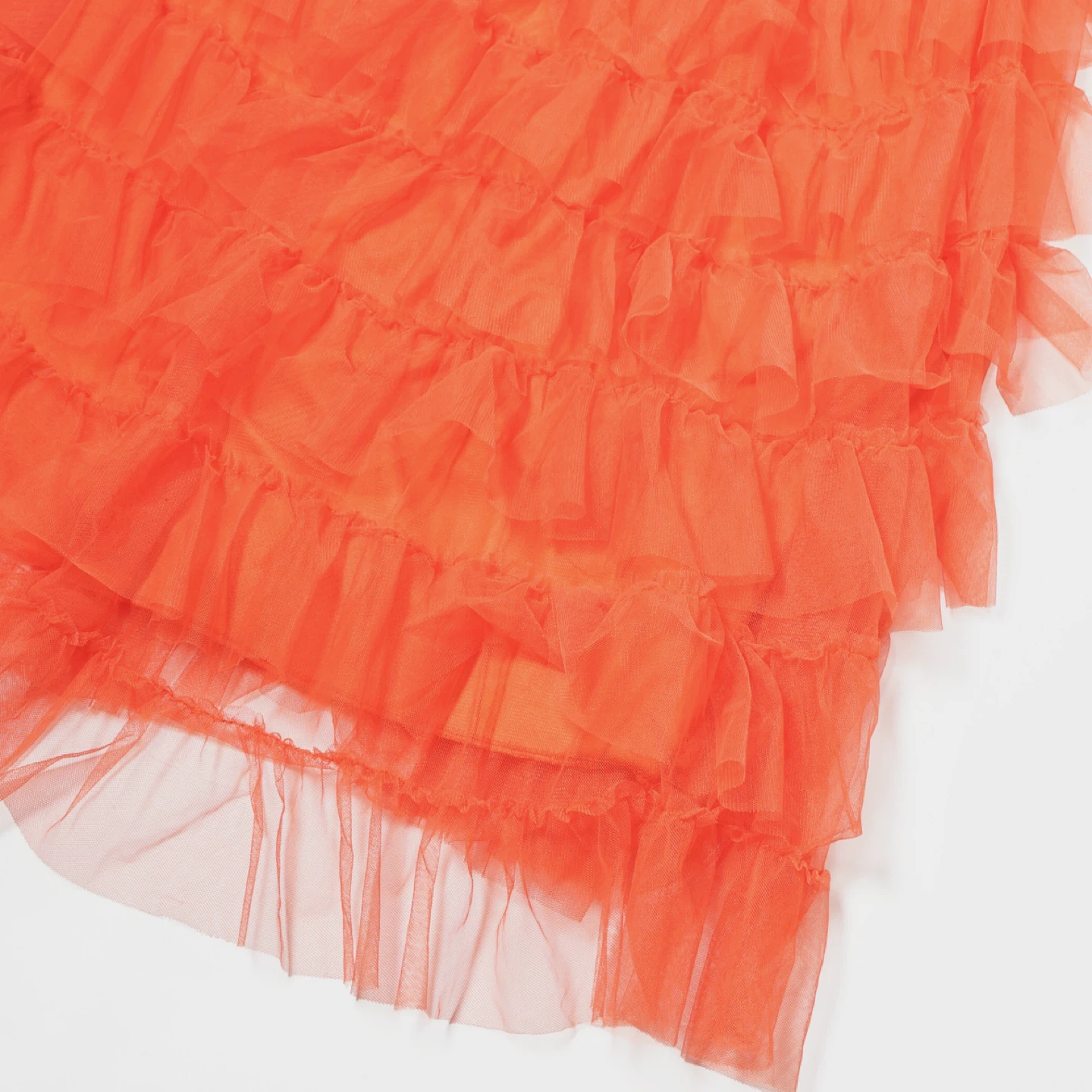 Me + Em Select - Orange Ruffled Tulle Skirt - Size F - photo 2