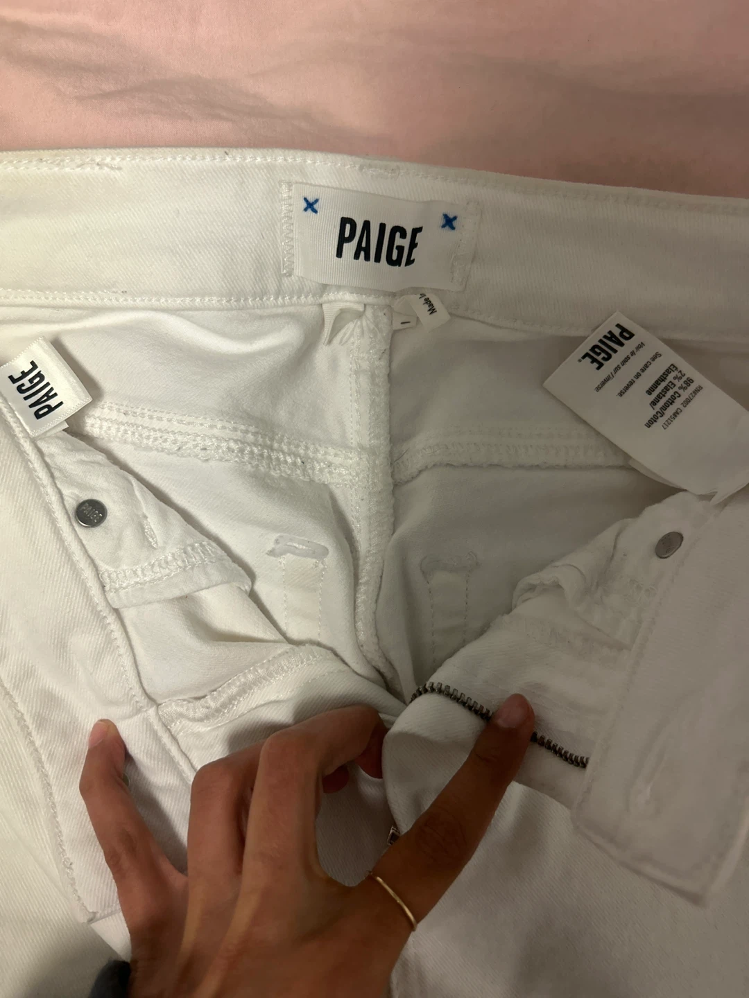 Paige Laurel Canyon High Rise White Jeans🧡 - photo 3
