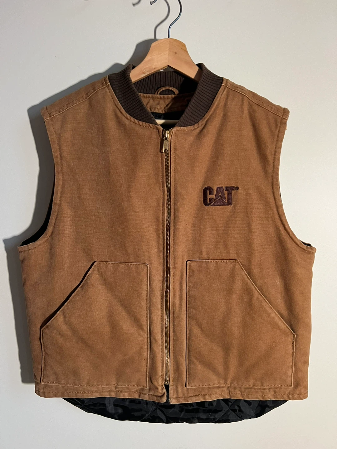 Vintage Brown Canvas Vest (CAT)